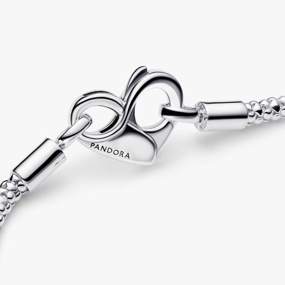 Pandora Moments Studded Chain Bracelet Size 7.5 Wrist Size 6.7 in - Picture 3 of 8